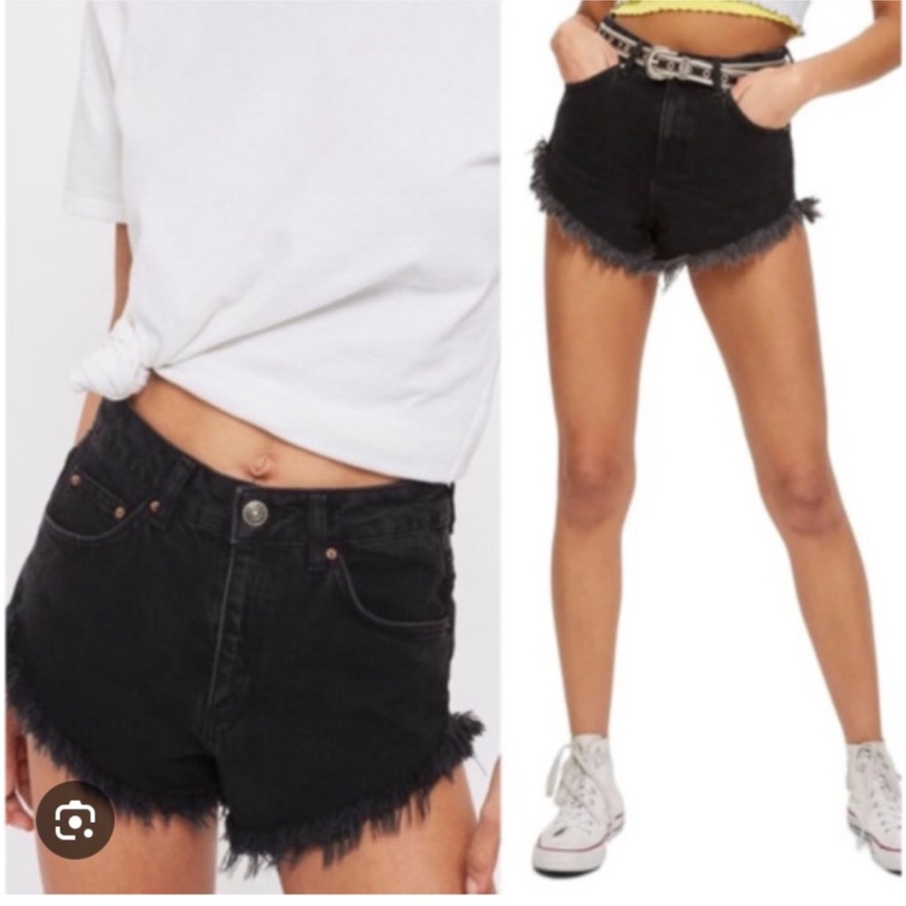 Black Denim Shorts 6